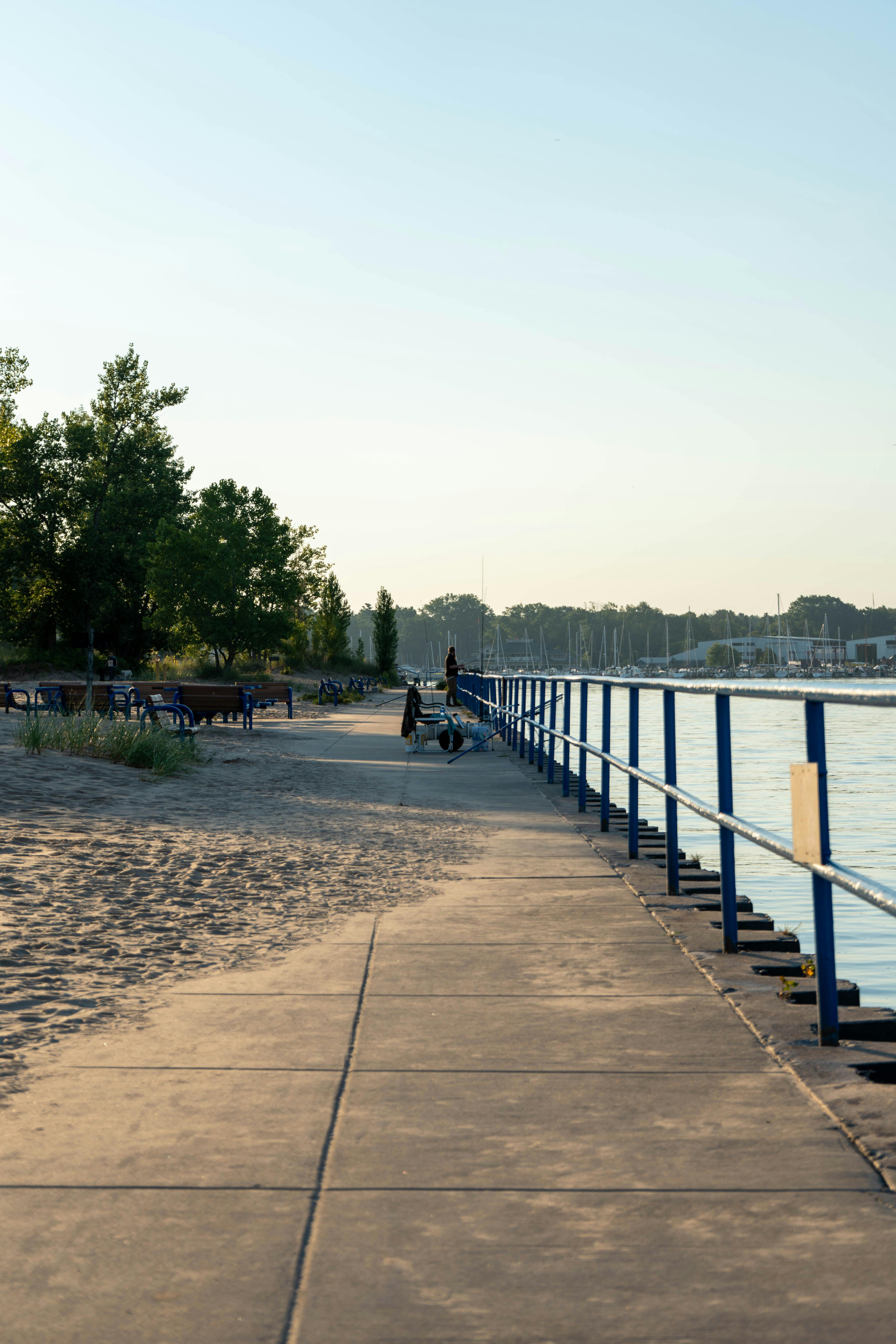 Serene Pathway Along Holland Michigan Shoreline