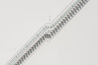 Monochrome Industrial Staircase with Shadows