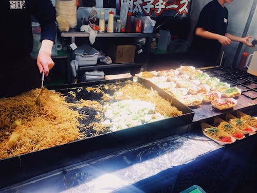 sokak yemeği, yakisoba içeren Ücretsiz stok fotoğraf