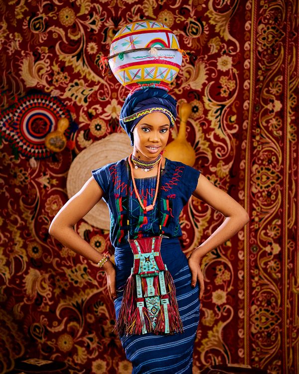 Colorful Traditional African Attire Portrait · Free Stock Photo