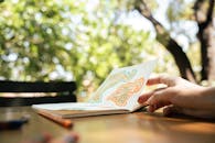 Creative Drawing in Outdoor Natural Setting