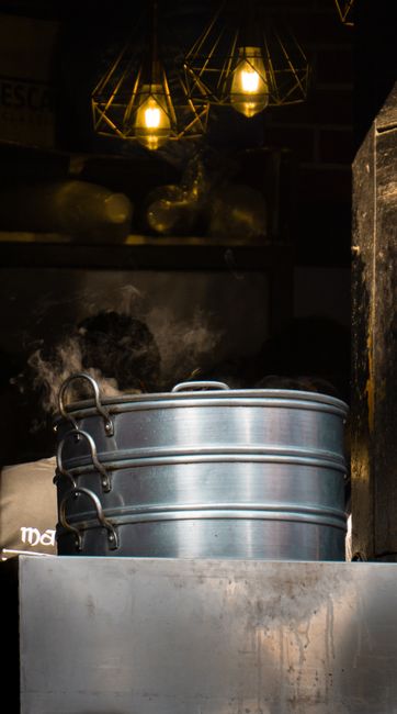 steamed dish cooking pot
