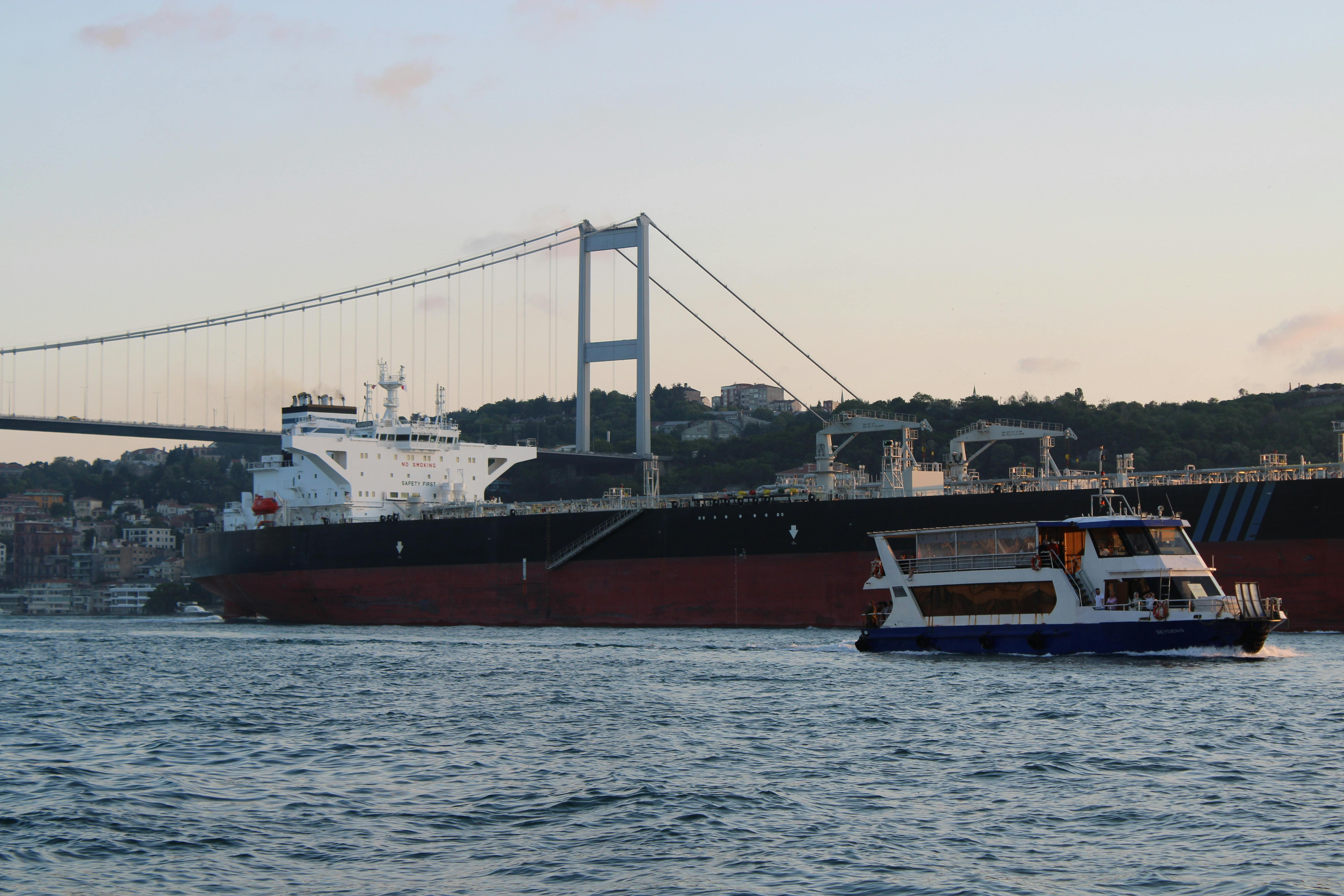 High-speed passenger ferry sailing between Singapore and Batam across the Singapore Strait in the Riau Islands