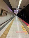 Empty Istanbul Metro Station Platform