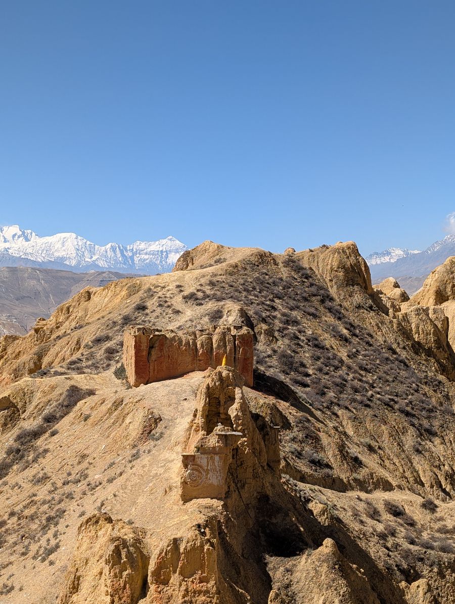 Dramatic Mustang landscape with the Himalayas