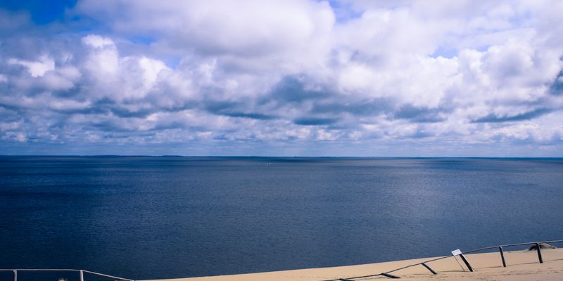 El mar Báltico desde la playa de Nida, en el istmo de Curlandia