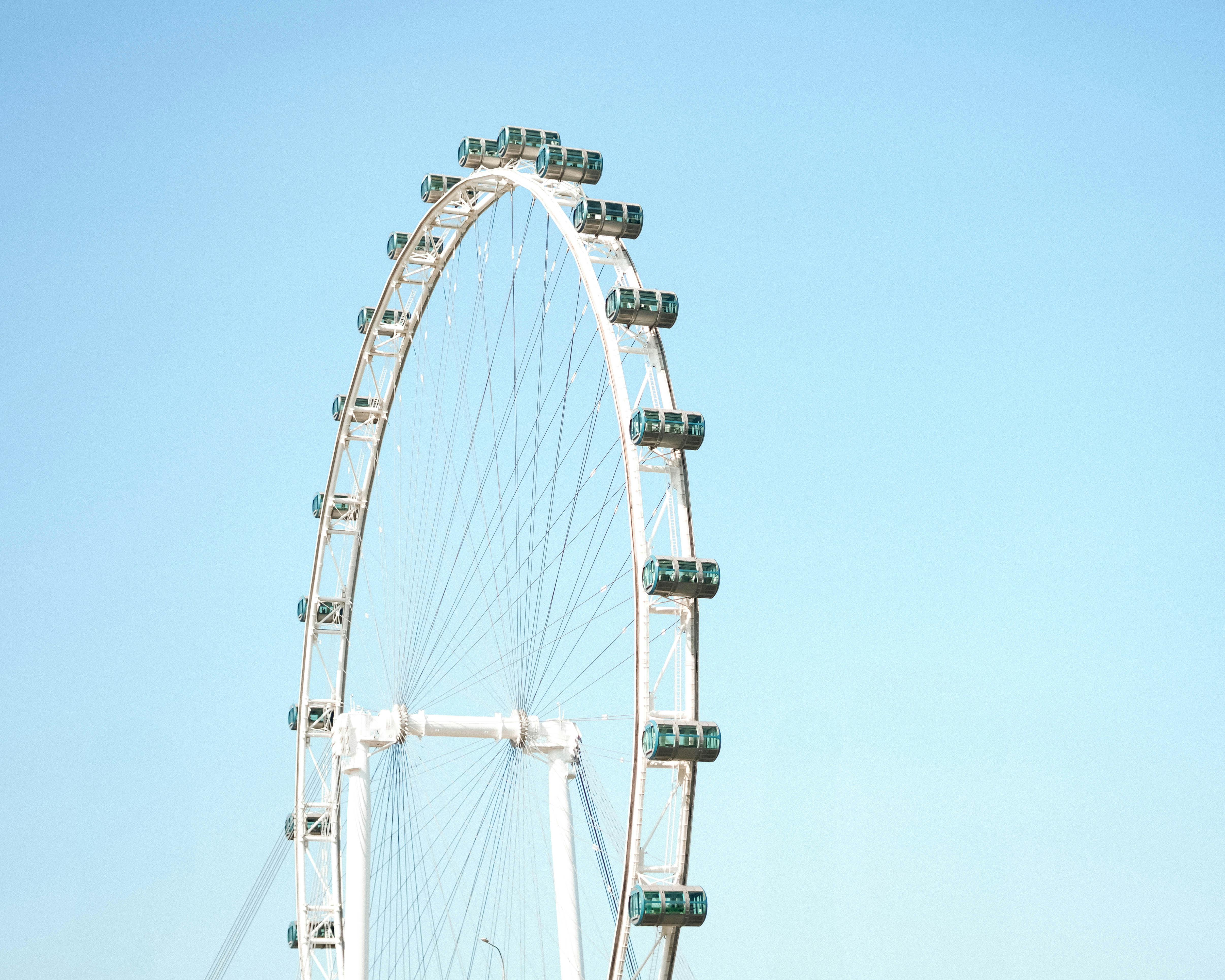 Singapore Flyer Against Clear Blue Sky · Free Stock Photo