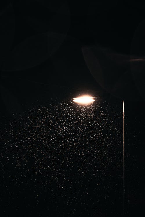 Základová fotografie zdarma na téma déšť, noc, pouliční lampa