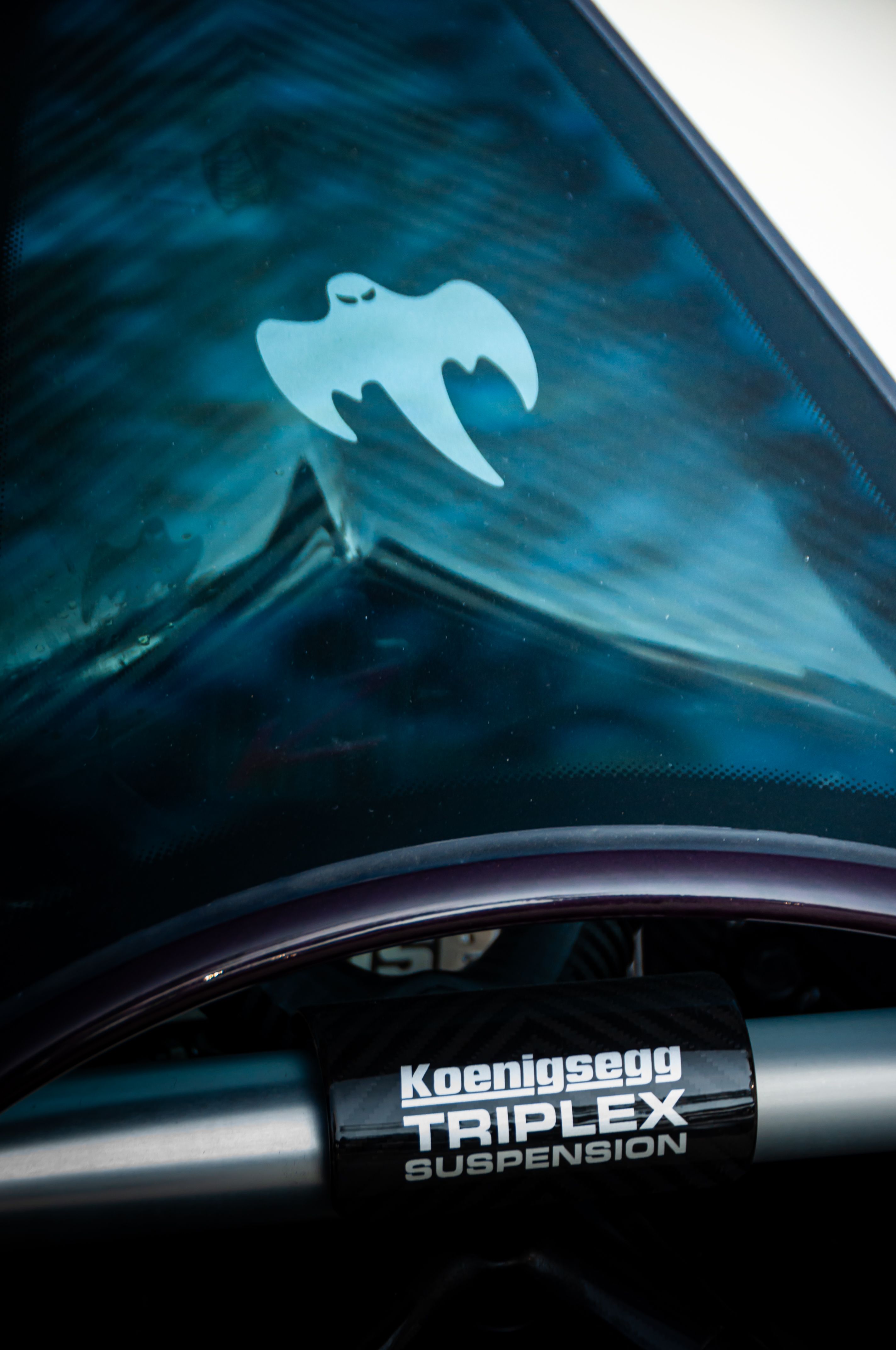 Luxury Car with Ghost Logo and Koenigsegg Suspension · Free Stock Photo
