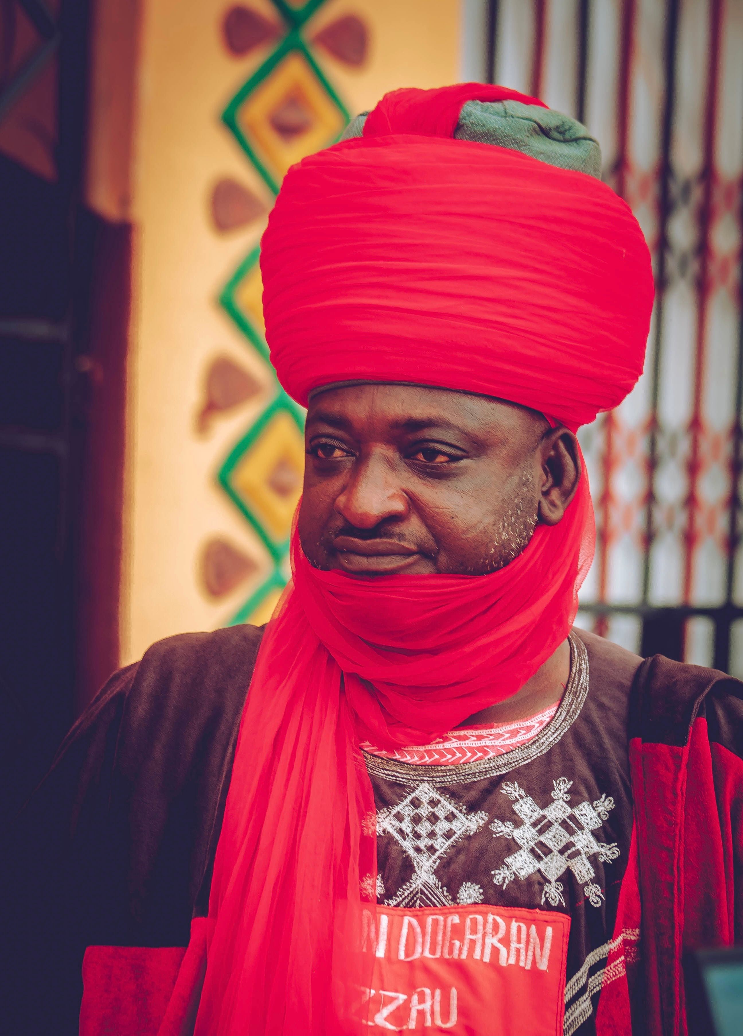 Portrait of a Man in Traditional African Attire · Free Stock Photo
