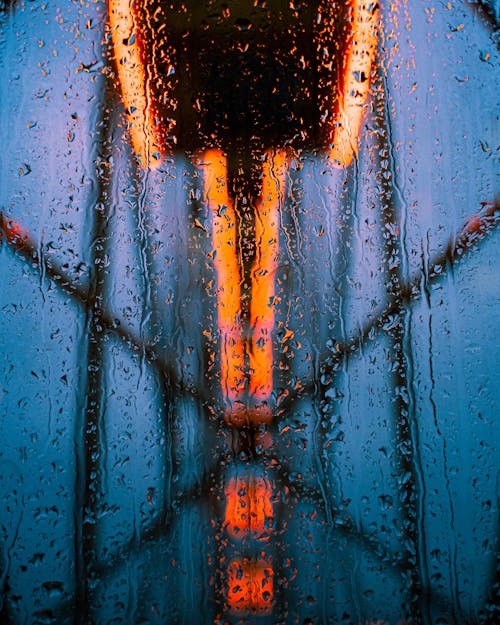 Free stock photo of ferris wheel, rain drops