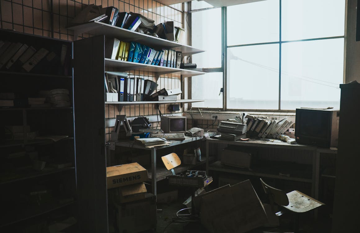 Free Photo Of An Abandoned Workspace Stock Photo