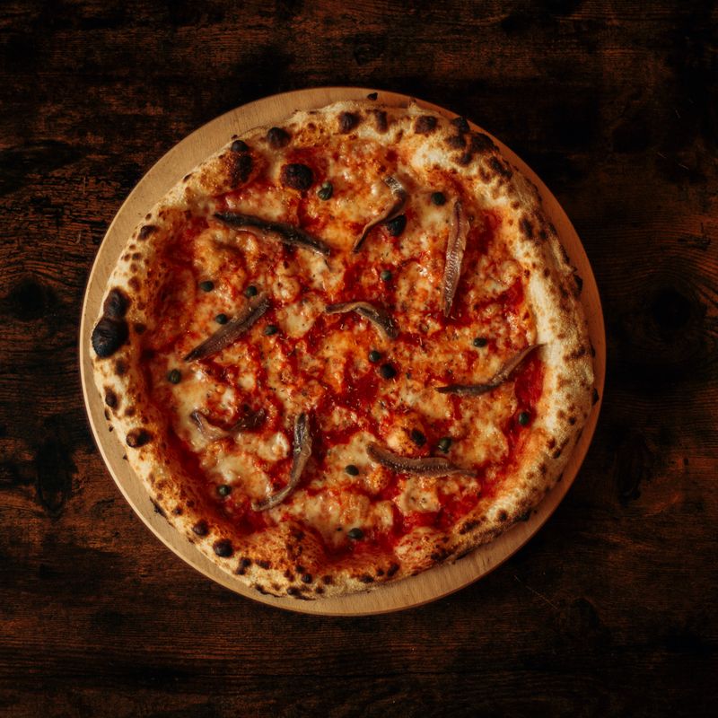 Anchovy and Olive Pizza
