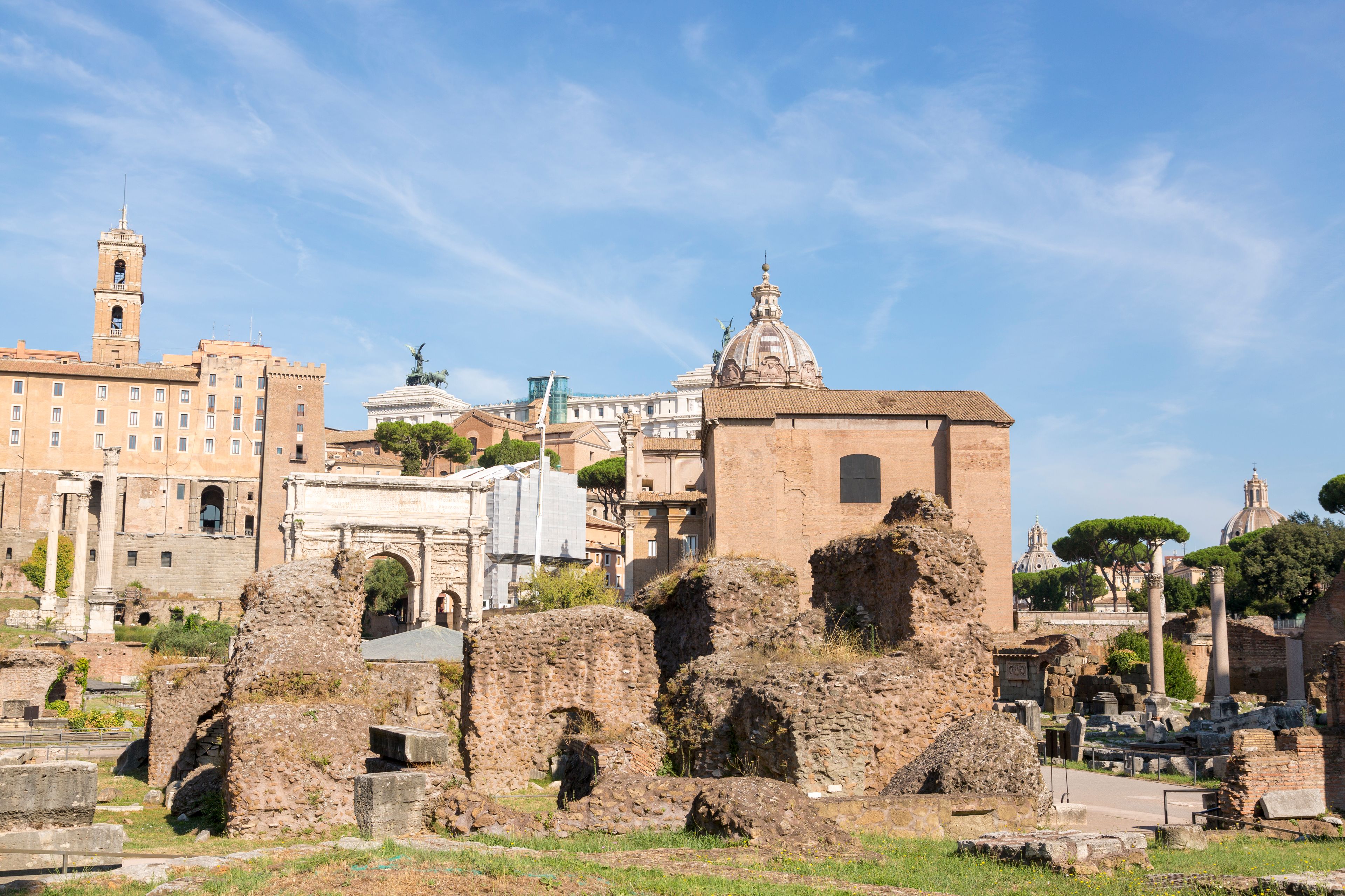 Roman Forum on a mild spring morning, the best-value time to visit Rome
