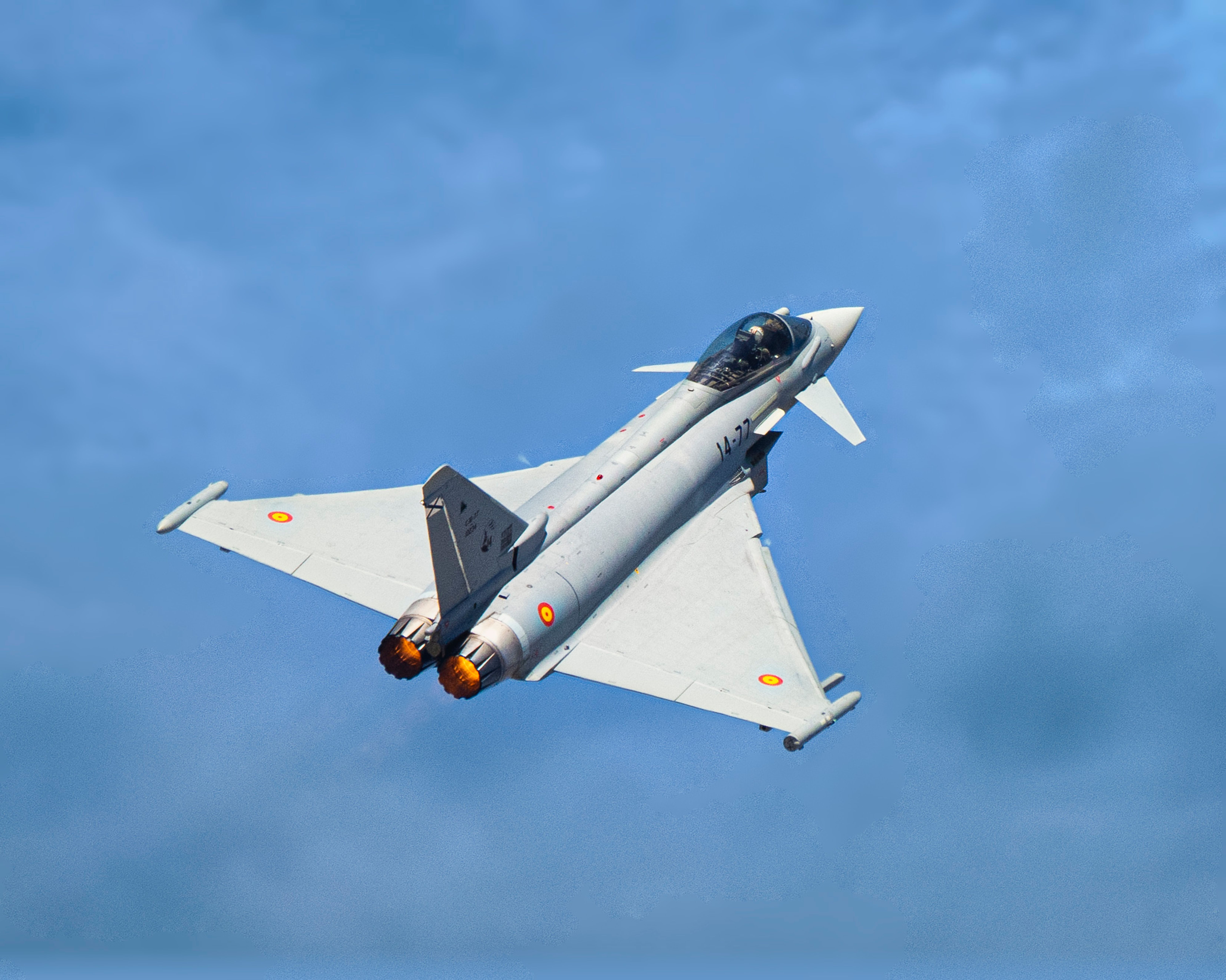 Eurofighter Typhoon Jet in Mid-Flight