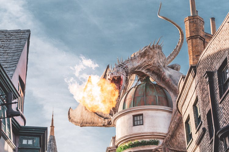 Hungarian Horntail Dragon At Universal Studios