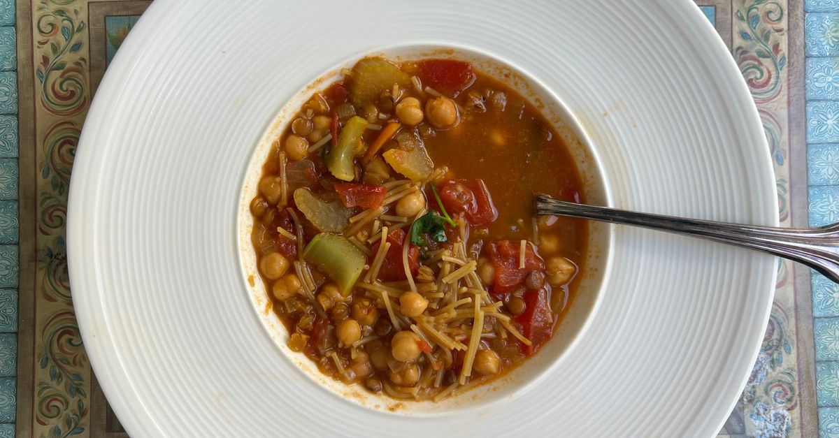 Moroccan Harira (Lamb, Lentil and Chickpea Soup)
