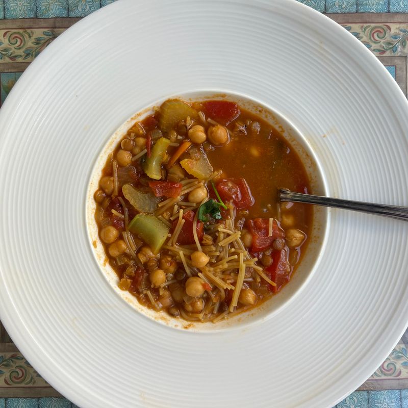Moroccan Harira (Lamb, Lentil and Chickpea Soup)