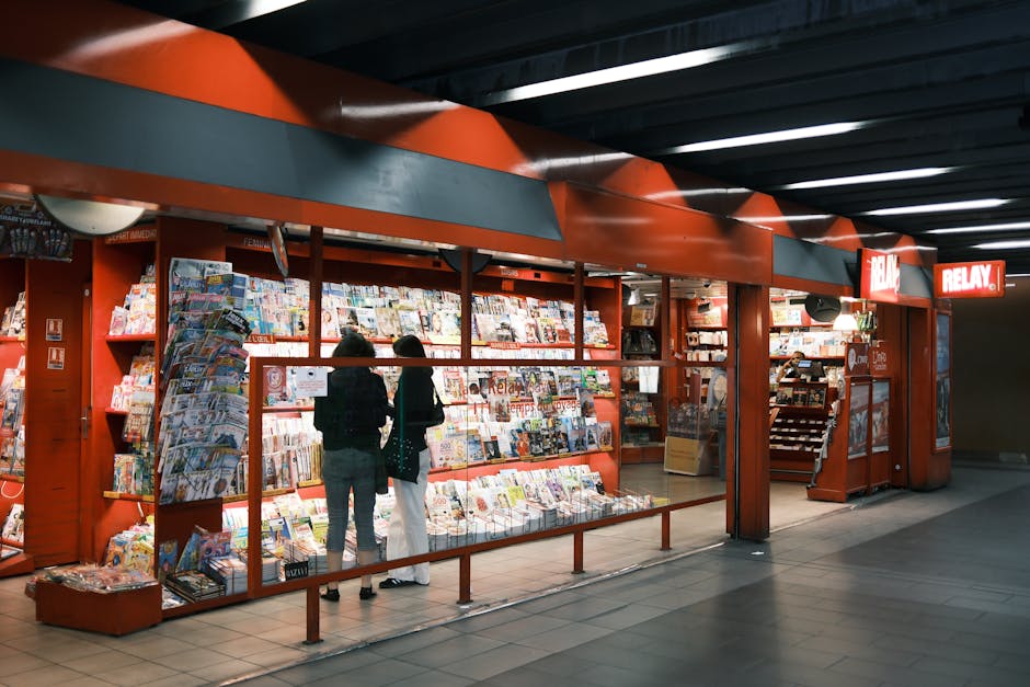 Retail store interior with luggage display racks and modern fixtures in Ahmedabad