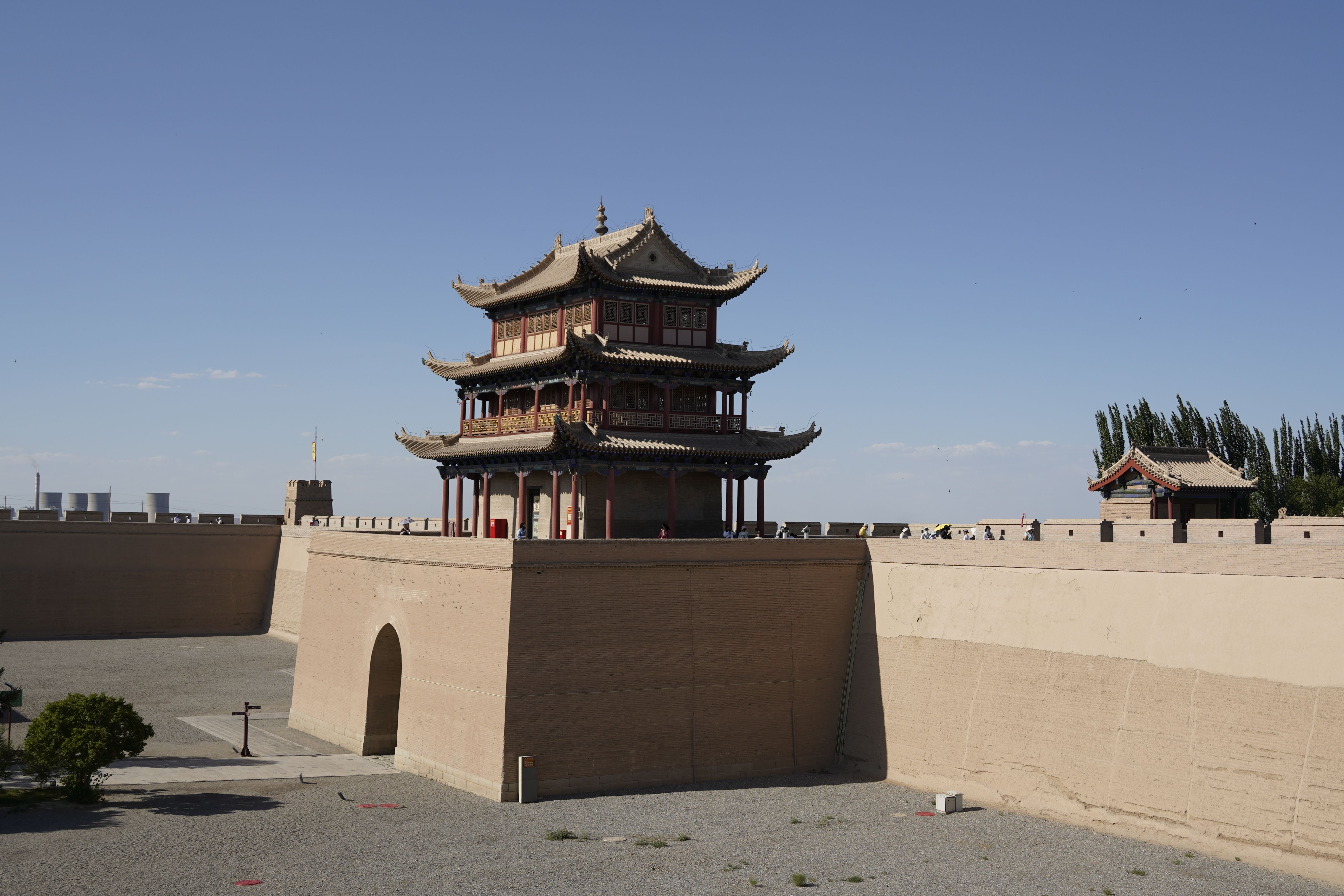Ancient Chinese Fortification Against Blue Sky · Free Stock Photo