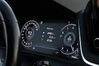 Modern Car Dashboard with Digital Display