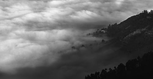 almora, bulut nehir, dağlar içeren Ücretsiz stok fotoğraf