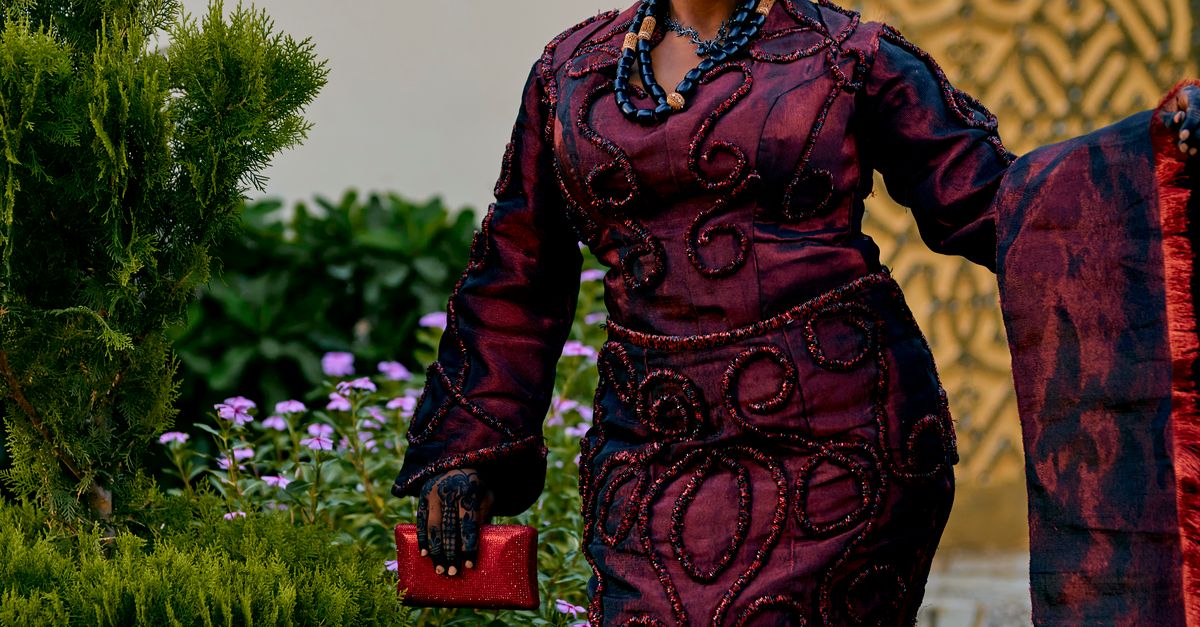 Elegant African Bride In Traditional Hausa Attire Free Stock Photo elegant-african-bride-in-traditional-hausa-attire-free-stock-photo