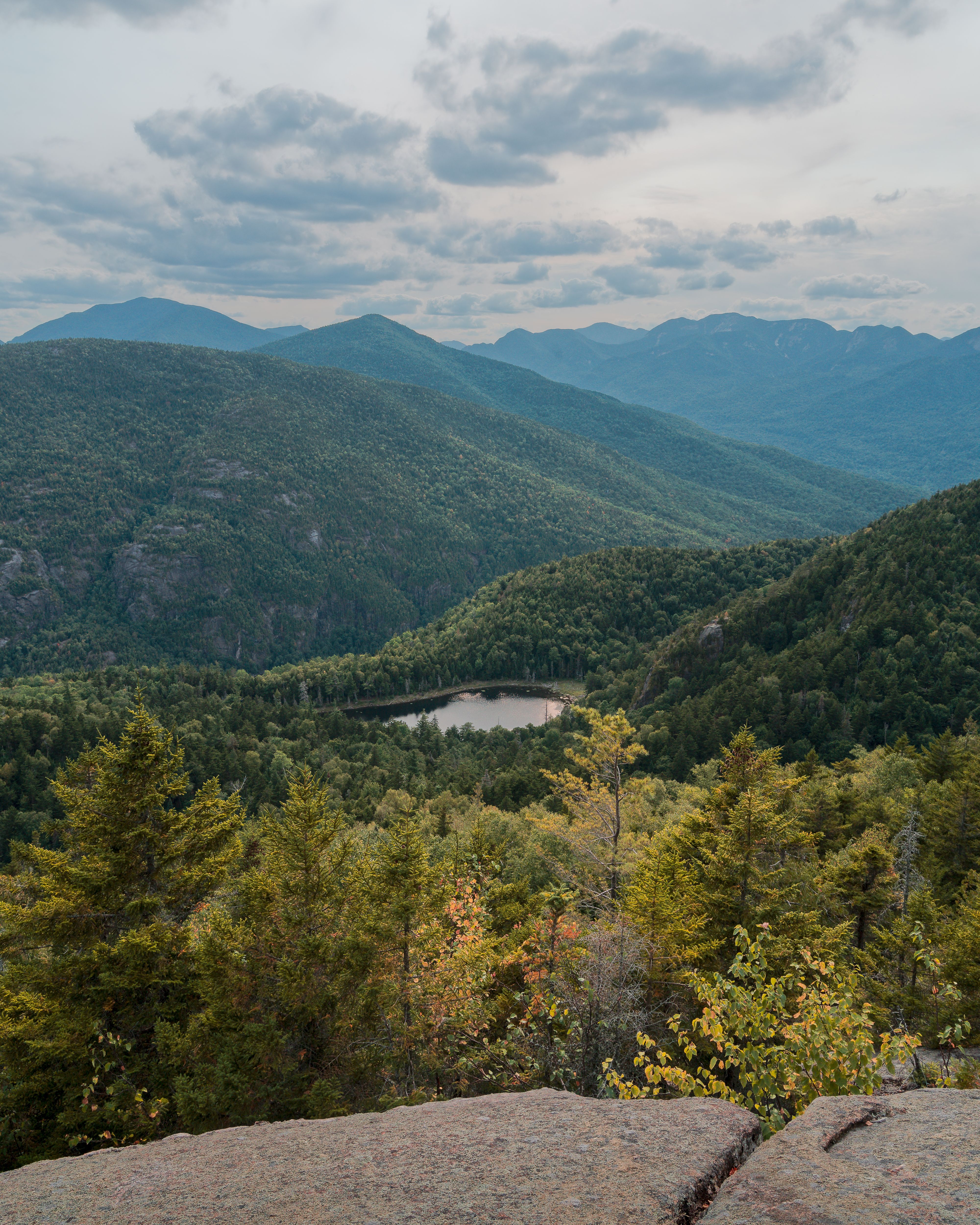 Breathtaking landscape of the Adirondack Mountains in Keene Valley, NY.