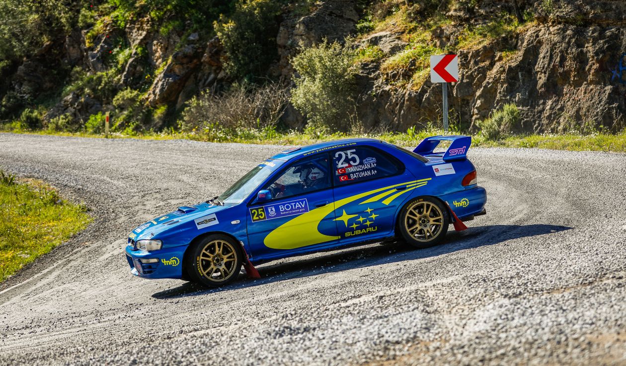 Sharpness Car Rally Subaru Rally Car Taking a Sharp Turn on Gravel Road · Free Stock Photo