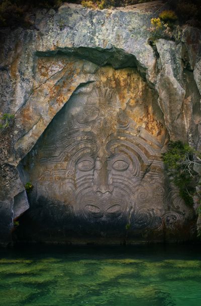 Pounamu (greenstone) carving