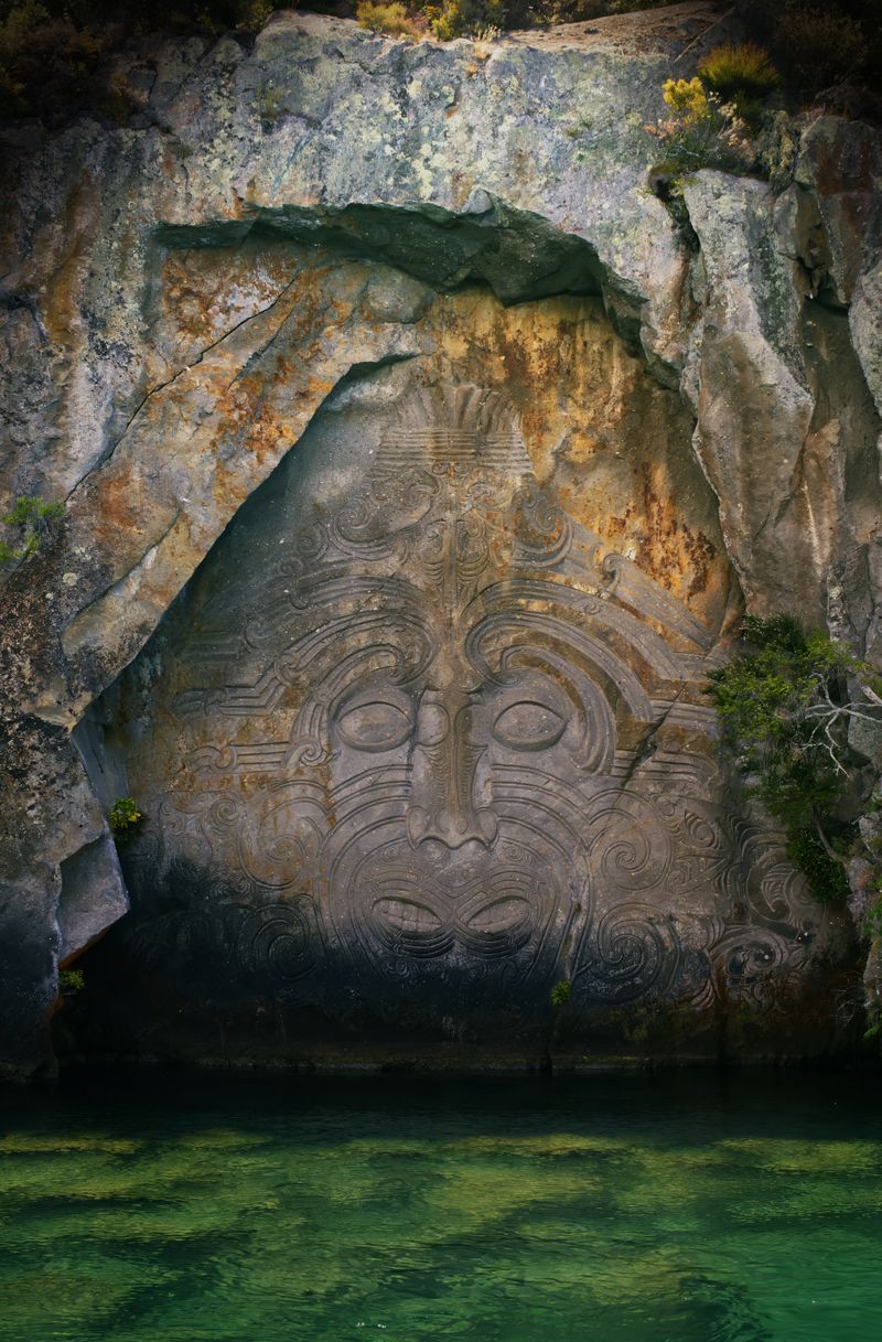 Pounamu (greenstone) carving