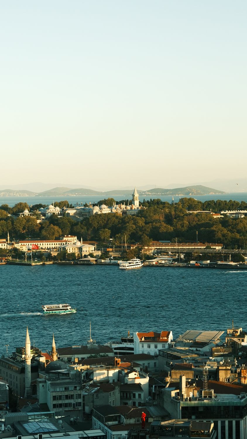 Aerial View of Bosphorus and Istanbul Skyline · Free Stock Photo