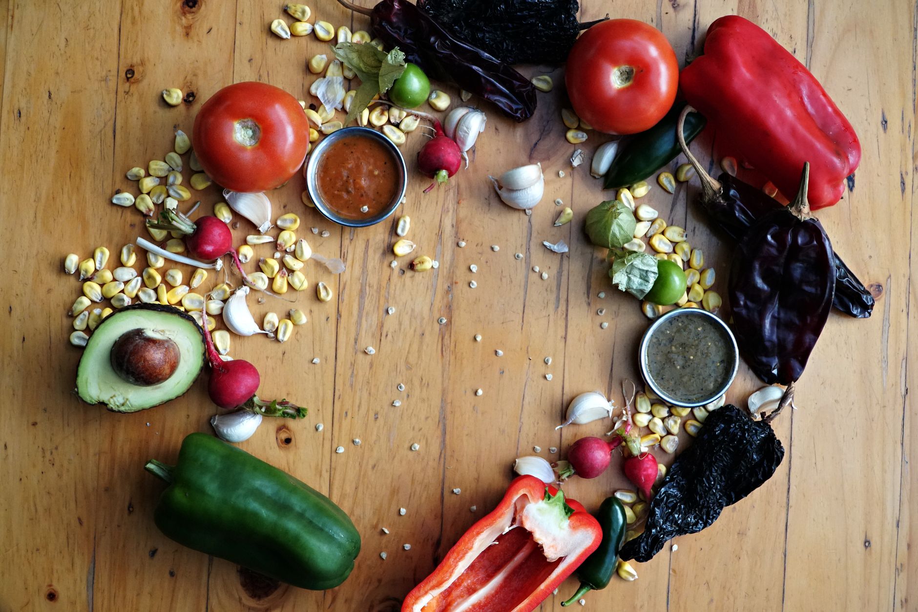 Selección de ingredientes para equilibrar sabores Ingredientes frescos para cocinar