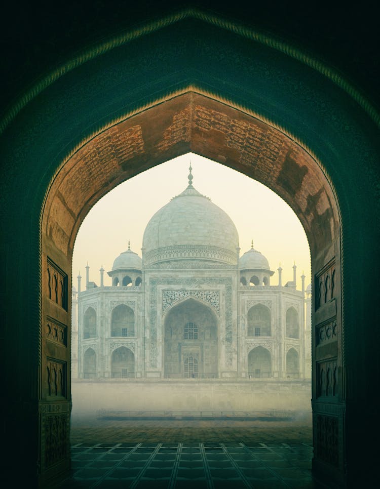 Taj Mahal Through An Arch 