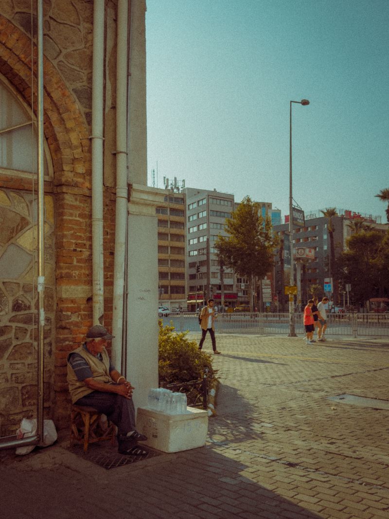 Heiße Sommerstadtstraße