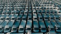 Aerial view of a large fleet yard — photo by abdo alshreef on Pexels