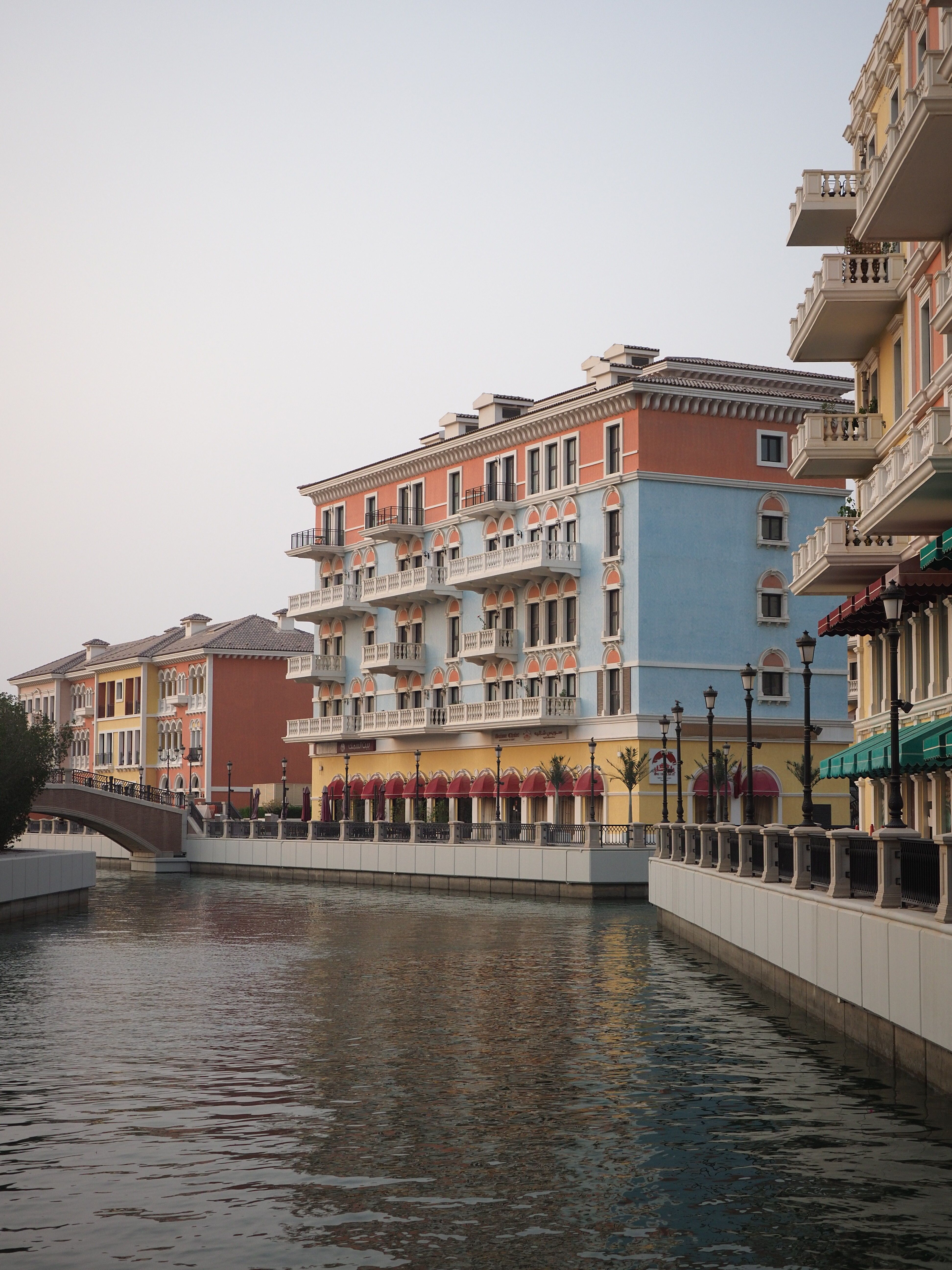 Scenic Canal and Colorful Buildings in Doha, Qatar · Free Stock Photo