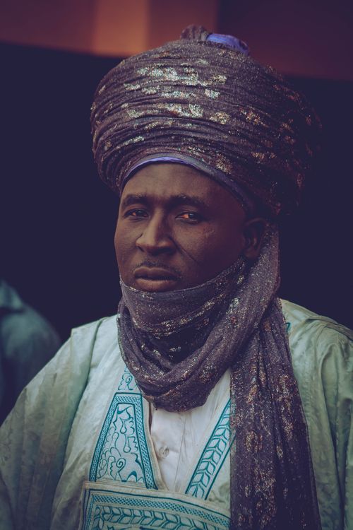 Free Portrait of a man in traditional Nigerian attire, showcasing cultural heritage. Stock Photo