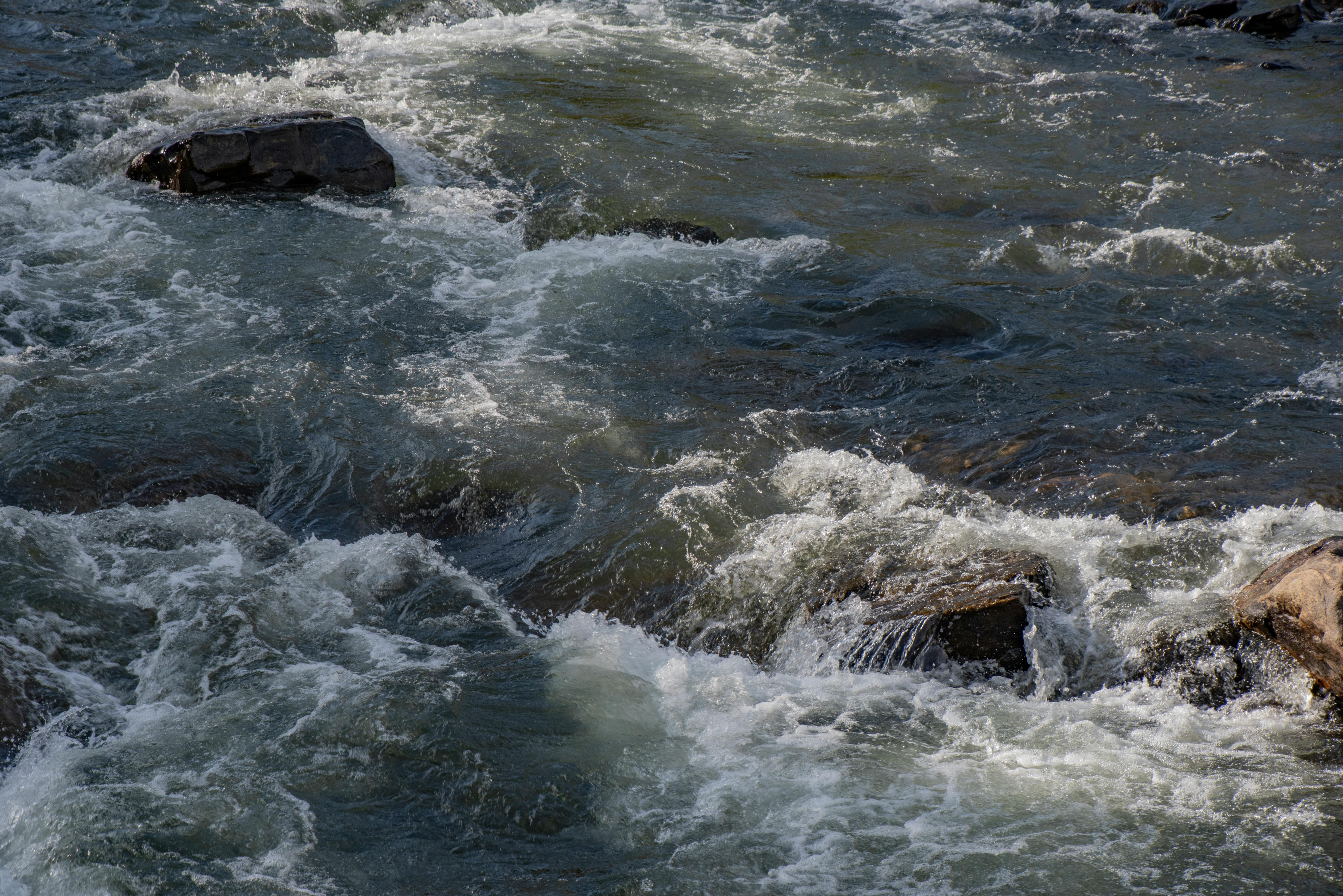 Rushing River with Rocks in Denver, Colorado · Free Stock Photo