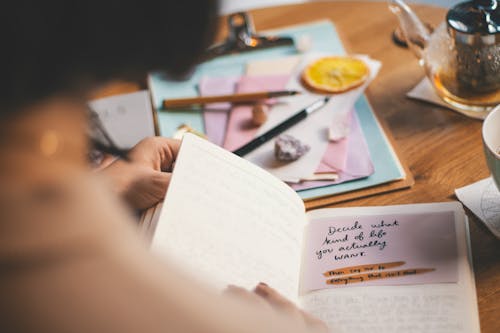 Photo Of Person Holding Notebook