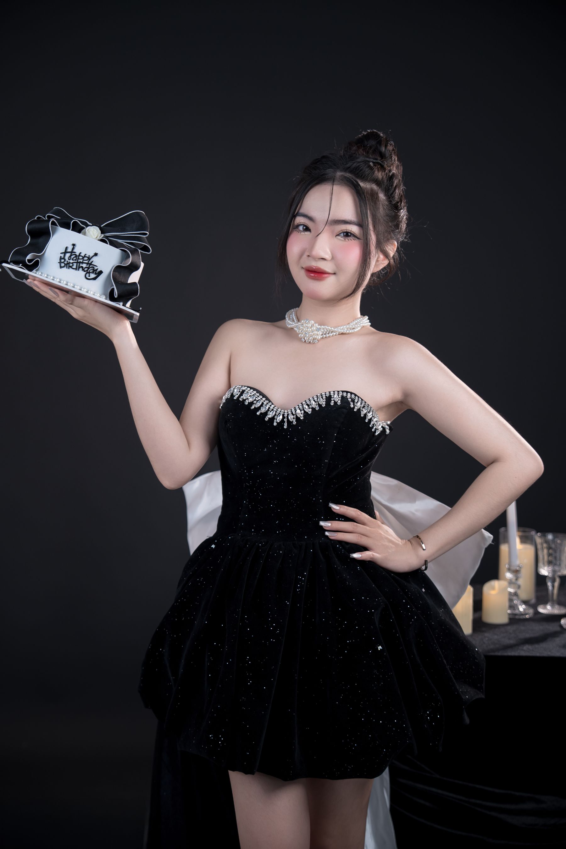 Elegant glamorous birthday celebration