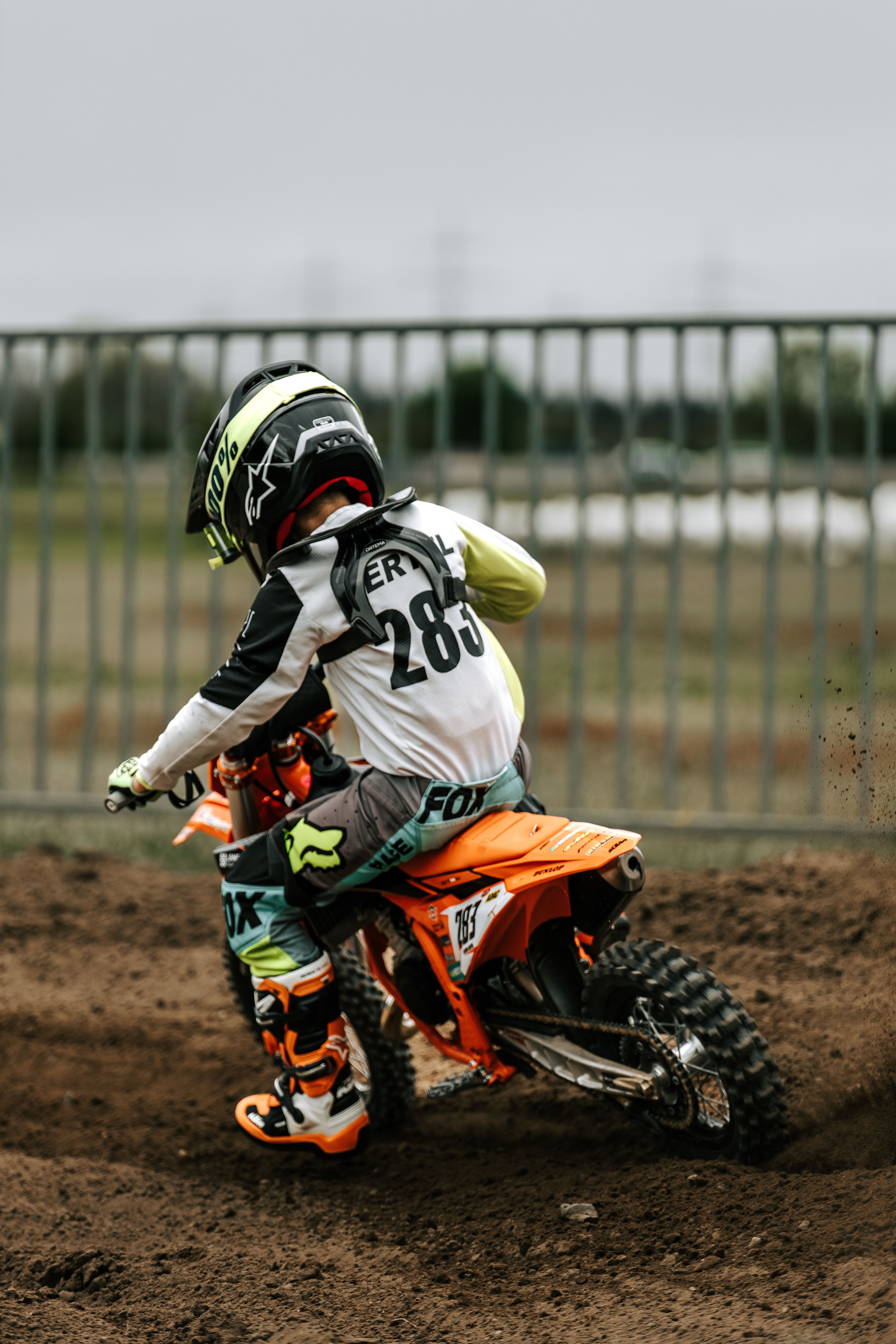 Dynamic Motocross Rider on Dirt Track in France · Free Stock Photo