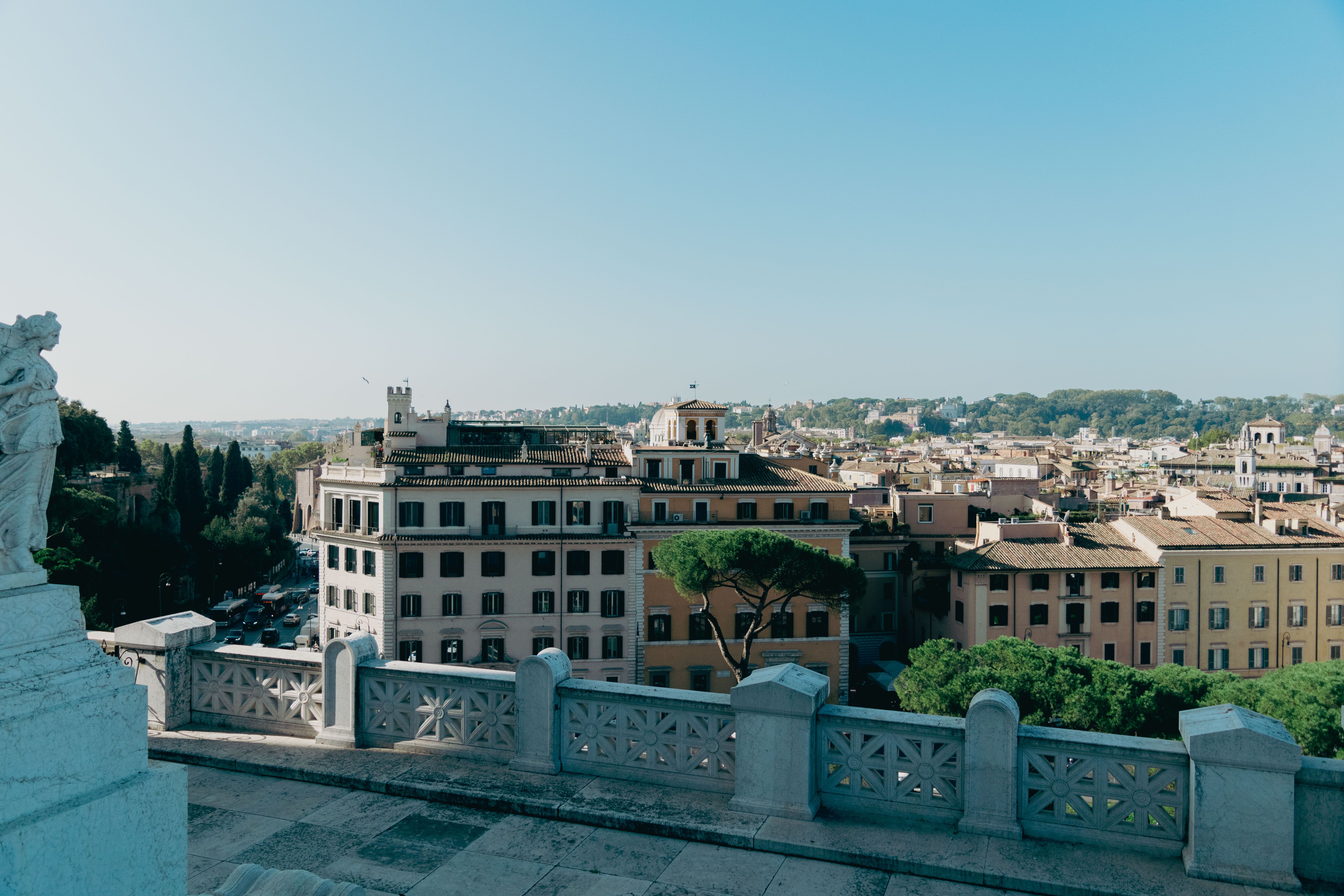 Panoramic View of Rome's Historic Architecture · Free Stock Photo