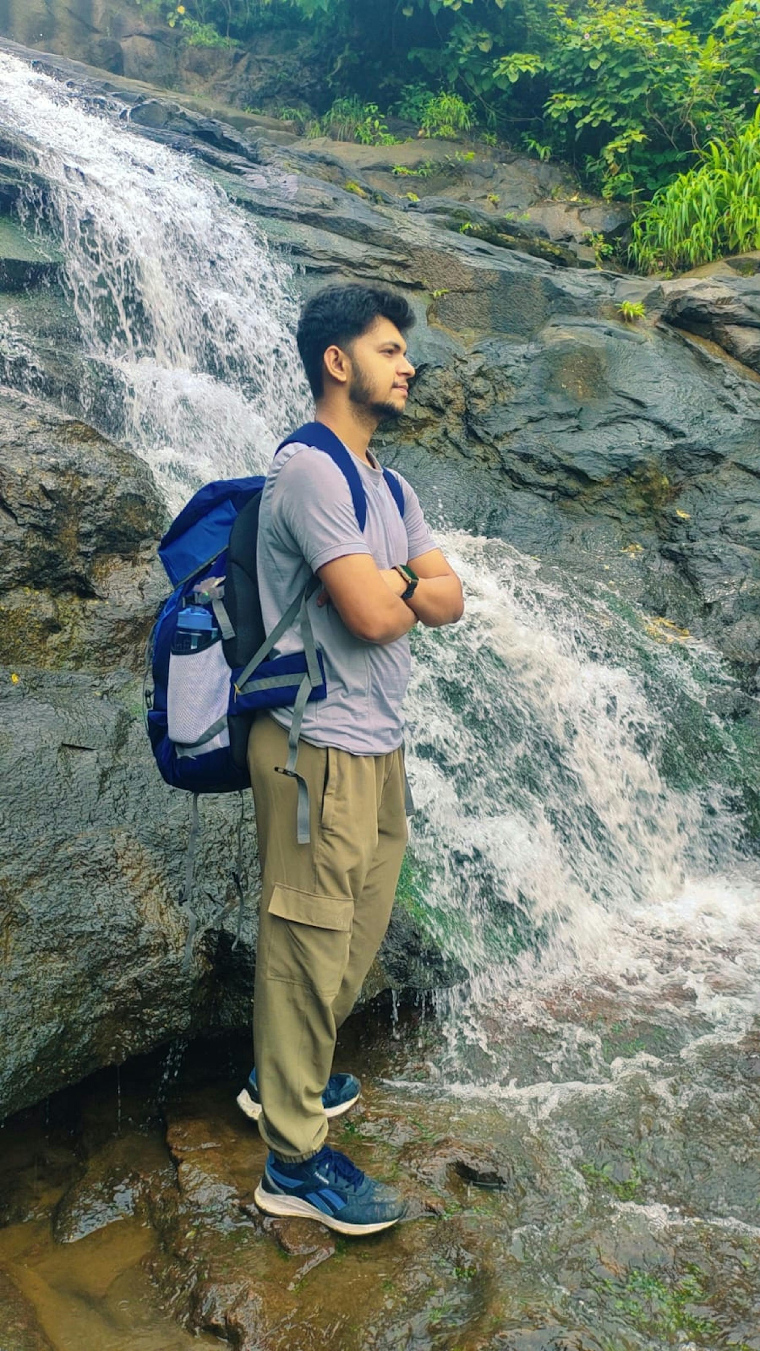 Durgesh Prasad, Durgesh, Lonavala Waterfall