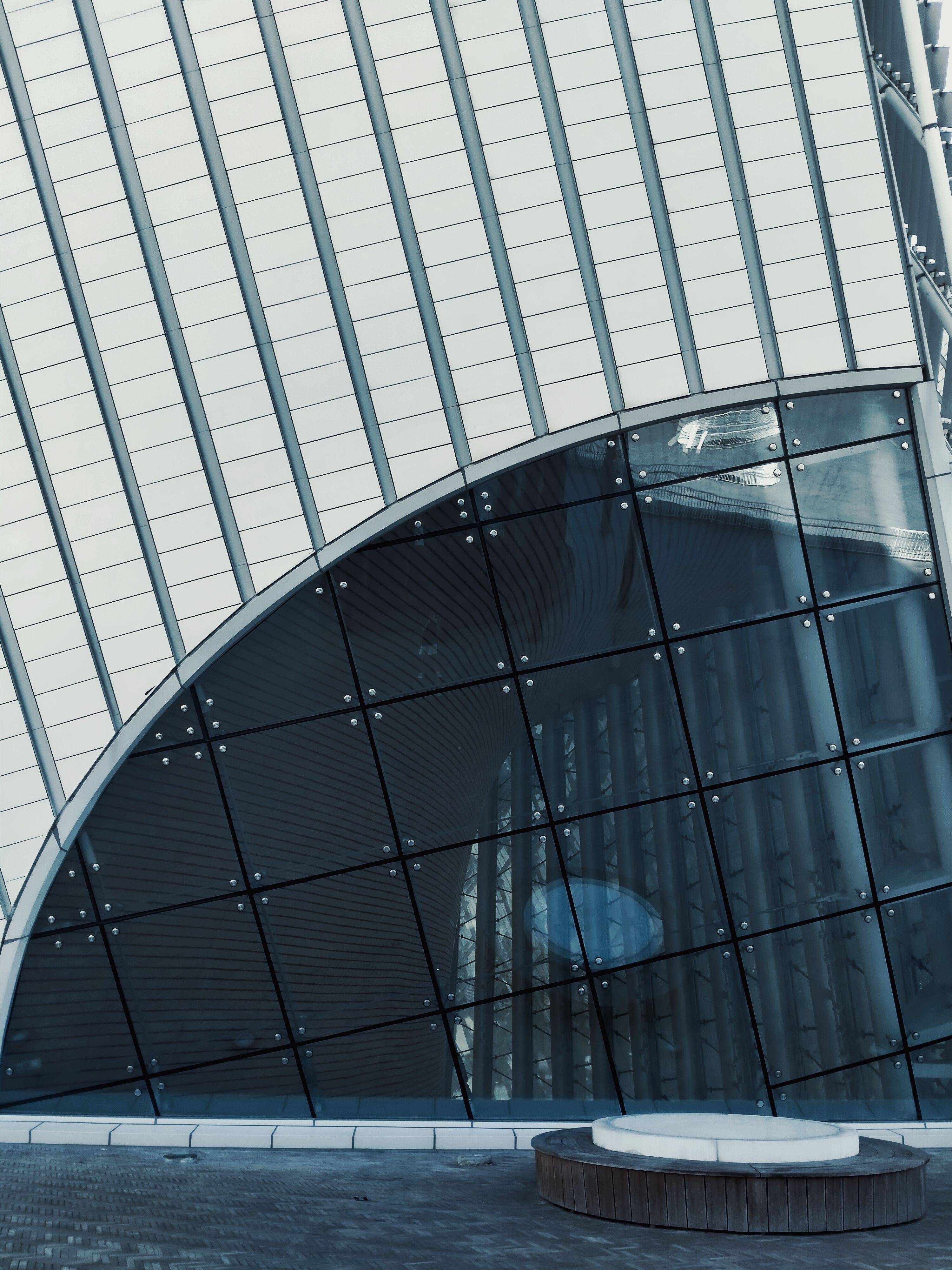 Modern Architecture with Glass Facade · Free Stock Photo