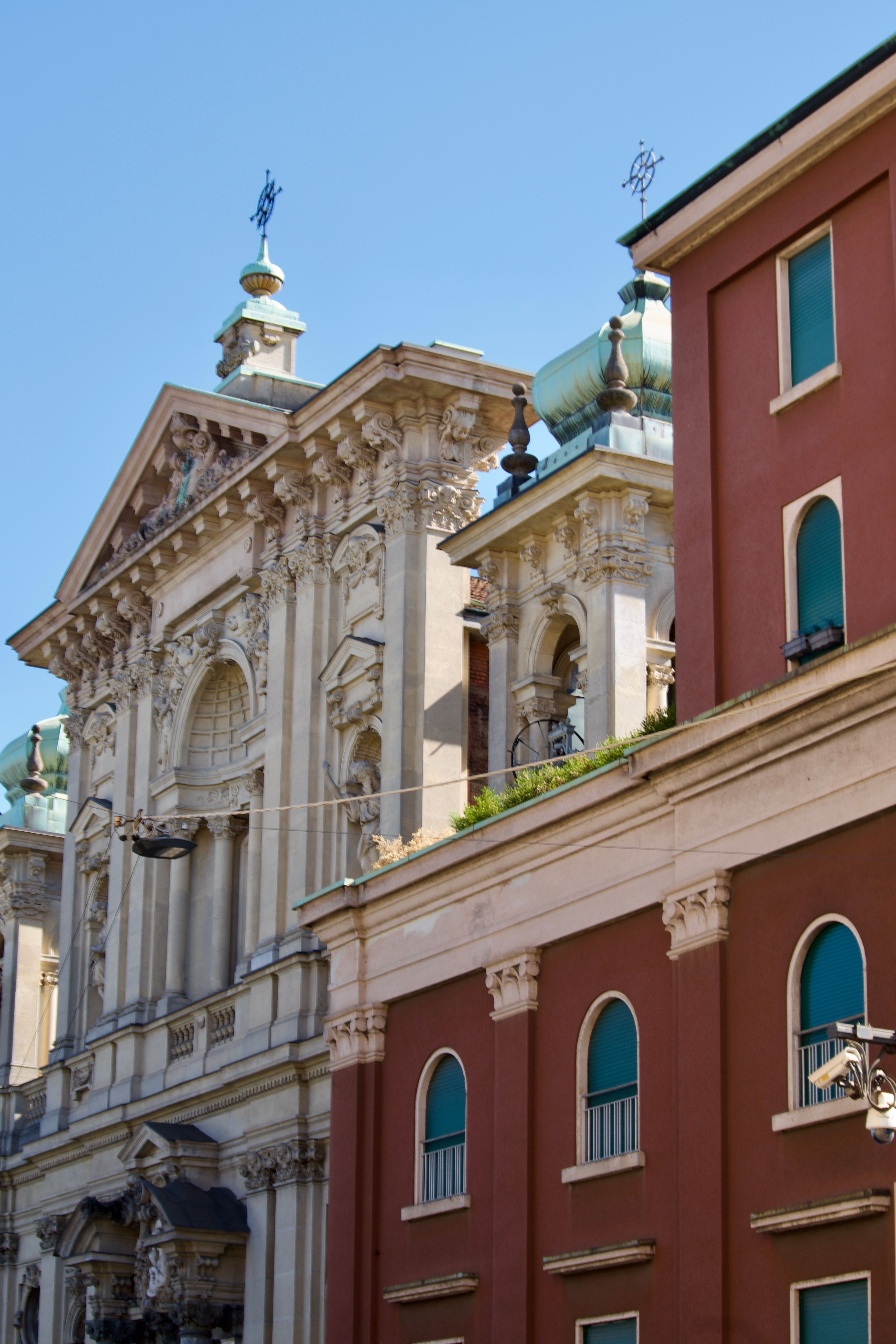 Historic European Architecture with Blue Sky · Free Stock Photo