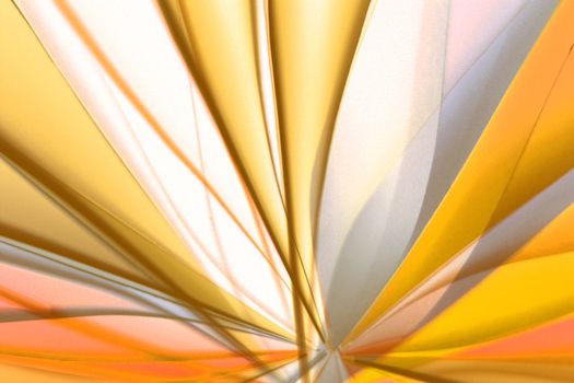 Vibrant abstract composition featuring yellow and orange light streaks forming a dynamic pattern.