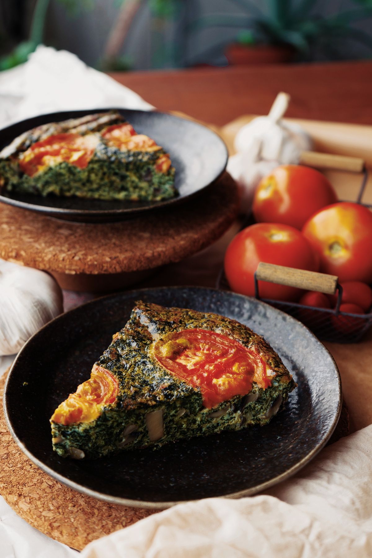 Flan de courgette à la feta sans croûte