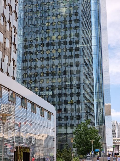 Free Stunning architecture of skyscrapers in La Défense, Paris on a clear day. Stock Photo