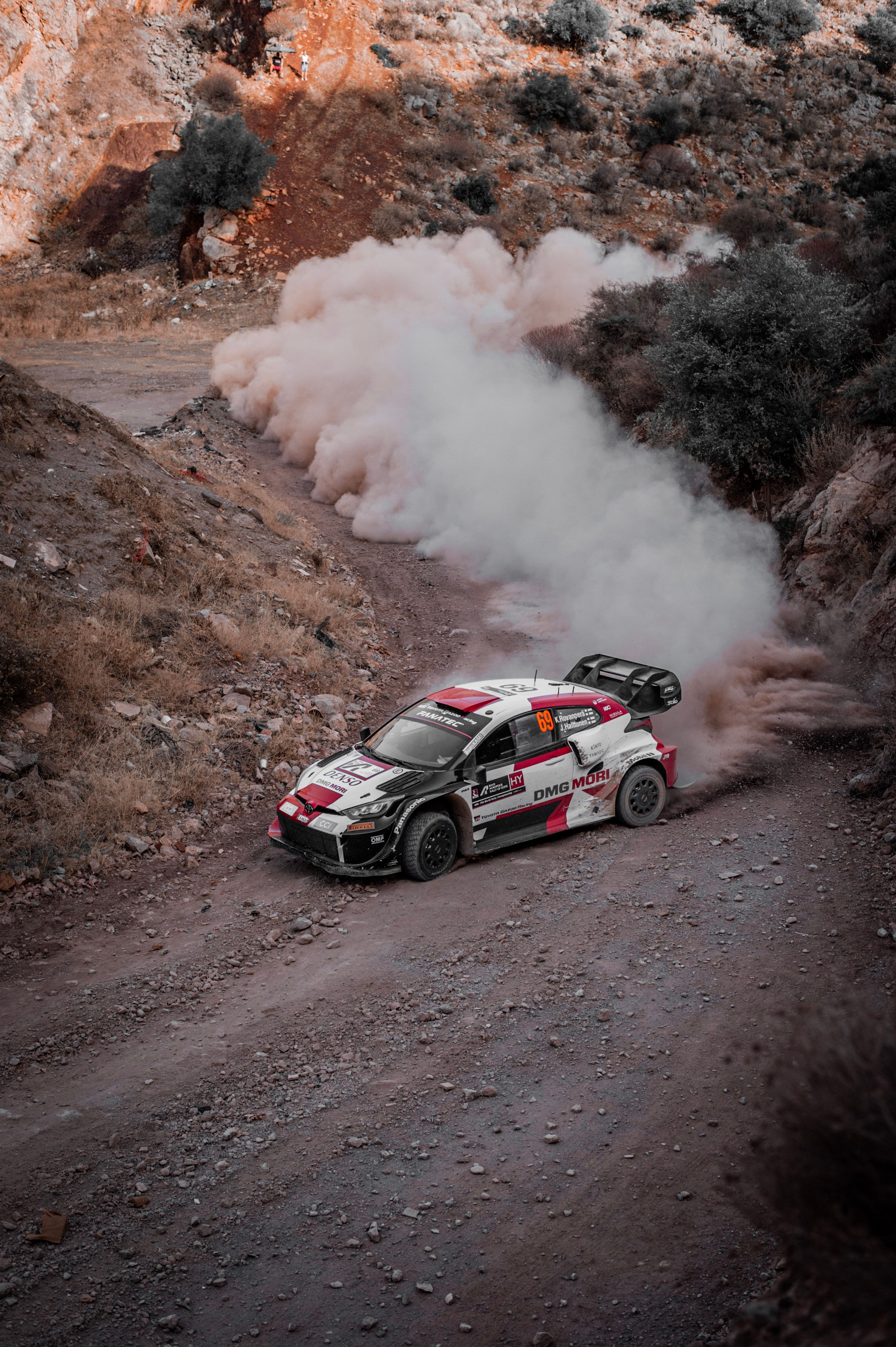 Race Car Driving in Wild Nature on Competition · Free Stock Photo